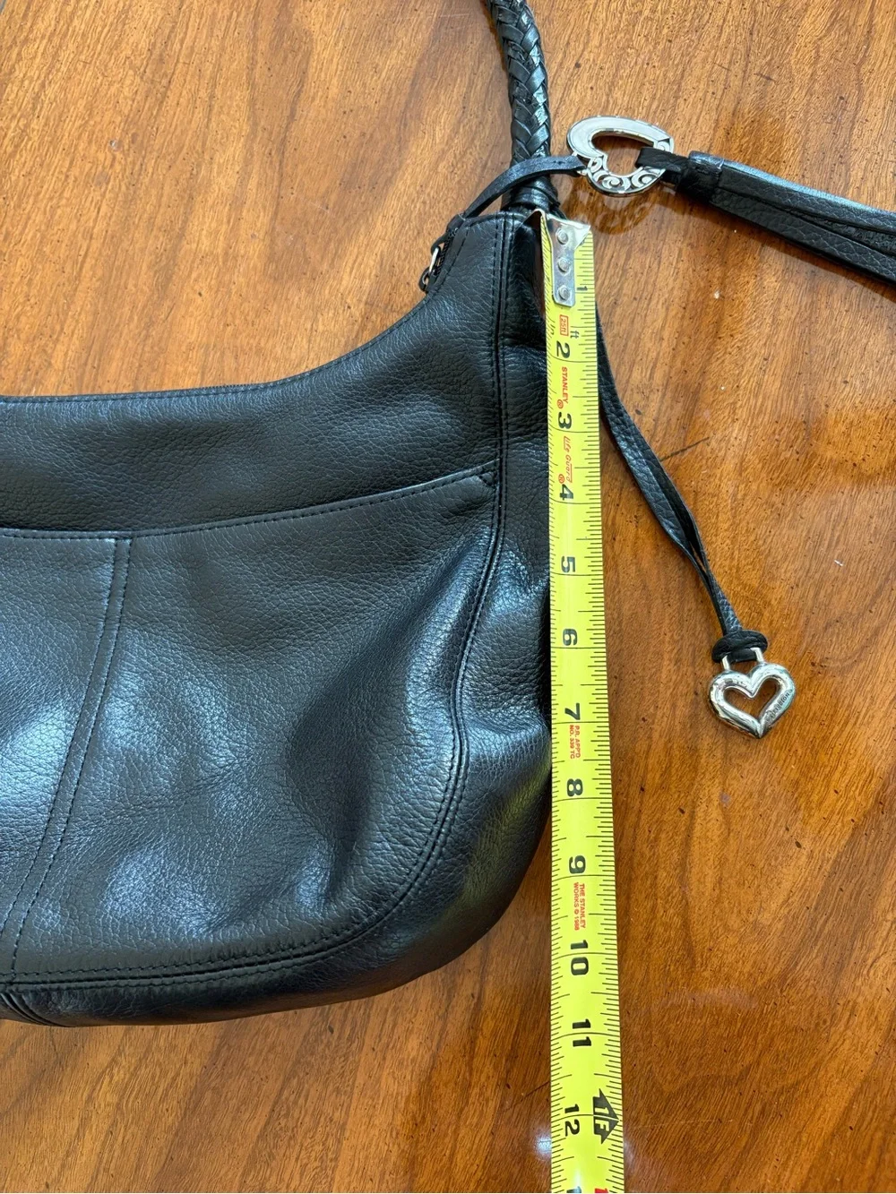 Brighton Barbados Pebbled Leather Shoulder Hobo Bag